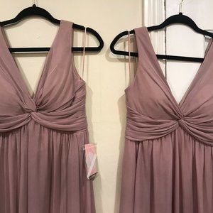 2 Mauve Birdy Grey Dresses